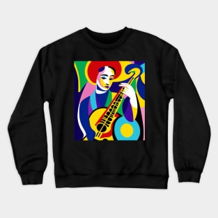 Matisse Style Guitarist Crewneck Sweatshirt